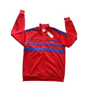 New Adidas Men's The First Track Top Originals Better Full-Zip Jacket Large Red